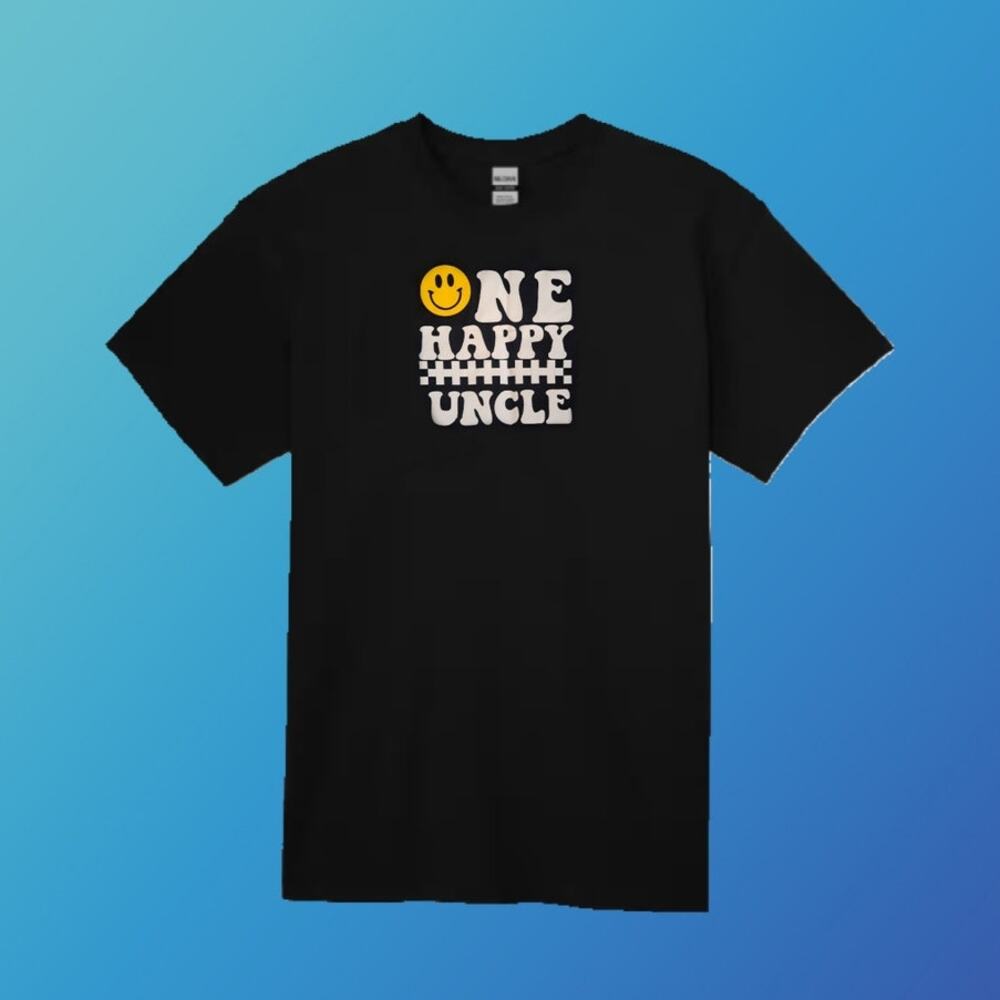 1st Birthday (One Happy Dude) Uncle Family Matching T-Shirts SZ 2XL
